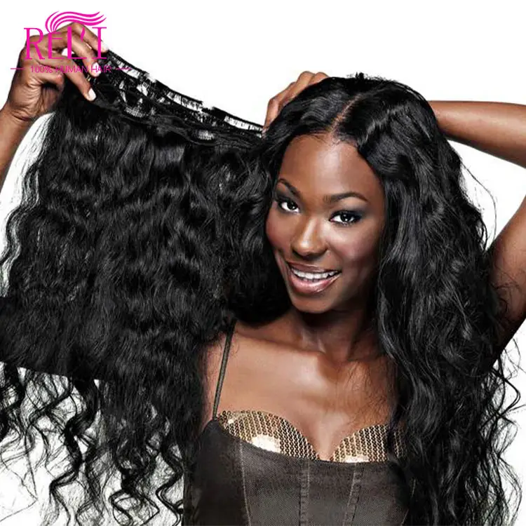 Golvend Clip In Hair Extensions Haar Outlet Prive Merk Ondersteuning Clip In Extensions Voor Zwarte Vrouwen