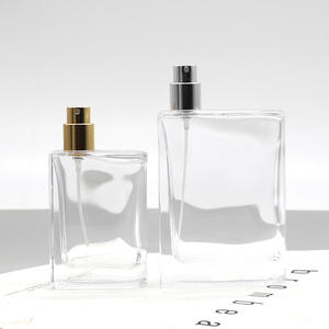 Venta al por Mayor de Botellas de Perfume de Vidrio de 50 ml y 100 ml, Recargables y con Atomizador, Cuadradas, Cosméticas, con Cierre a Presión a Prueba de Fugas, Empacadas en Cajas - Product Image 2