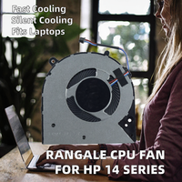 Ventilateur de refroidissement CPU de remplacement Rangale, interface 3 broches, silencieux 20dBA, modèle L23189-001 pour les séries 14-CK0065ST et 14-CF