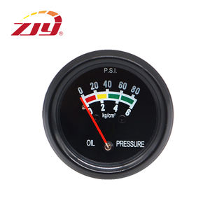 ZJY 고품질 오일 압력 게이지 0-80 PSI 0-6 Kg/cm2 2''/52mm 범용 차량용 - Product Image 1