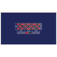 Tapis de table de roulette en feutre velours ignifuge et imperméable sur mesure 1400*2600 mm, style européen, pour casino