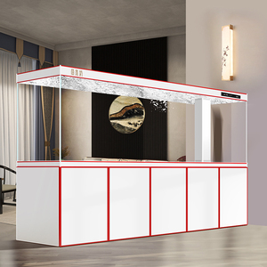 Acquario <span class=keywords><strong>di</strong></span> Lusso Rettangolare per Pesce Drago in Vetro <span class=keywords><strong>di</strong></span> <span class=keywords><strong>Design</strong></span> Ecologico da 25W per Soggiorno - Product Image 4