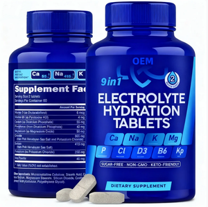 마그네슘 나트륨 염화칼륨 비타민 다시마 분말을 함유 한 전문 공급 업체 무설탕 전해질 정제 OEM - Product Image 1