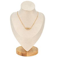 Collar gargantilla chapado en oro NYH, accesorios para el cuello al por mayor, collar con colgante geométrico de piedra lunar, ojo de gato y ópalo