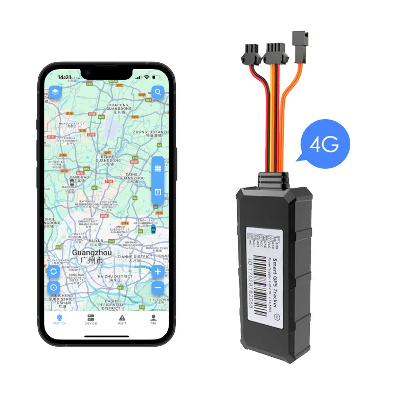 Benutzer definierte Günstige Guter Preis Fahrzeug Anti Diebstahl Externe SOS-Taste 4G Wired Location Tracker Auto GPS