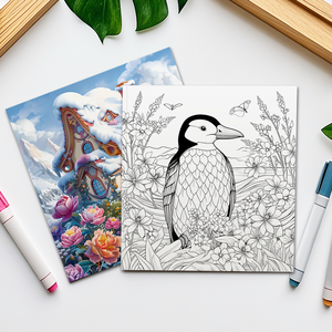 Libro <span class=keywords><strong>da</strong></span> <span class=keywords><strong>Colorare</strong></span> <span class=keywords><strong>Fiocchi</strong></span> <span class=keywords><strong>di</strong></span> <span class=keywords><strong>Neve</strong></span> Magici, Libro <span class=keywords><strong>da</strong></span> <span class=keywords><strong>Colorare</strong></span> Scene Incantate, Libro d'Arte Rilassante <span class=keywords><strong>da</strong></span> <span class=keywords><strong>Colorare</strong></span> per Alleviare lo Stress - Product Image 3