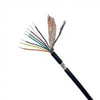 Câble de commande résistant à la chaleur et à l'huile 105C UL2586 600V, isolé en PVC, multiconducteur, blindé, flexible pour câblage de panneaux de moteur