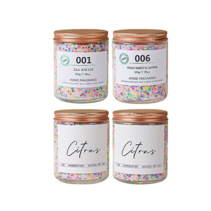 Velas Aromáticas de Cera de Soya Personalizadas de Lujo con Tapa Dorada, Decoración para el Hogar, Aromaterapia con Aceites Esenciales, Meditación, para Días Festivos y Bares - Product Image 6