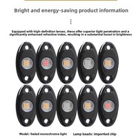 Iluminación Ambiental LED para Chasis de Automóviles, Luces Traseras Todoterreno para Wrangler, Luces Inferiores Estilo Moto de Nieve, Luces RGB de Atmósfera