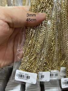 Collar cadena de eslabones cubanos para hombre, Gargantilla, oro de 18k, 035N1Xuping - Product Image 6