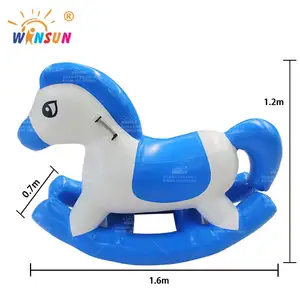 Cavallo a dondolo gonfiabile cavallo dondolo a dondolo cavallo di equitazione nuovo giocattolo animale gonfiabile per bambini cavallo a dondolo pony