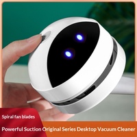 Mini Aspiradora de Escritorio USB Recargable, Colector de Polvo Portátil Inalámbrico, Limpiador de Teclado, Eliminador de Migas y Polvo