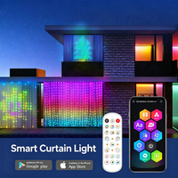 Lampu String LED Plastik 400 Lampu Pintar untuk Dalam/Luar Ruangan, Dekorasi Natal, DIY, Dapat Diprogram, Lampu Liburan, USB, Dapat Diredupkan, Berperingkat IP65