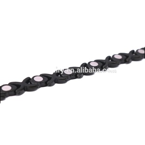 Forme De Coeur noir Titane Femmes <span class=keywords><strong>Cicret</strong></span> <span class=keywords><strong>Bracelet</strong></span> Sain <span class=keywords><strong>Bracelet</strong></span> de Remise En Forme, Titane Aimant Bracelets pour Les Femmes - Product Image 2