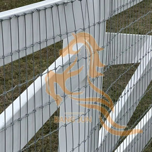 क्रॉसवर्ड pvc घोड़े की बाड़ के साथ संयुक्त रूप से गैल्वेनाइज्ड वर्ग सौदे के साथ 2x 4 छेद 12.5 गेज 5ft - Product Image 1