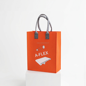 Sac fourre-tout classique pour femme en feutre de polyester Ulike - Grande capacité, forme personnalisable, design imprimé en sérigraphie écologique - Product Image 5