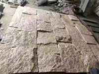 Revêtement mural en granit jaune Split Stone Rock G682 pour façade décorative extérieure