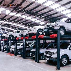 Verticale Eenvoudige 2 Niveaus Auto Opslag Lift Vier Post Auto Stacker Parking Lift Systeem - Product Image 6