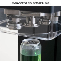 Machine intelligente de scellage de canettes de thé au lait non rotative Machine de scellage de bouteilles de boissons pour animaux de compagnie Machine de scellage de canettes de bureau