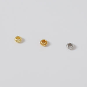 Accessoires de bricolage en gros 14K or rétention de couleur grand trou <span class=keywords><strong>petite</strong></span> soucoupe <span class=keywords><strong>volante</strong></span> fil perles plates <span class=keywords><strong>lanterne</strong></span> roues chaudes Bea - Product Image 5