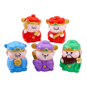 Figurine du Dieu de <span class=keywords><strong>la</strong></span> Richesse à cinq voies porte-bonheur pour le Nouvel An et le Festival du Printemps, accessoires décoratifs DIY pour bureau et voiture - Product Image 1