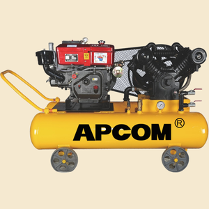 Compresor de Aire de Pistón a Gasolina Silencioso APCOM Directo de Fábrica, 3HP-6HP, Eléctrico Opcional, Portátil, Industrial - Product Image 2