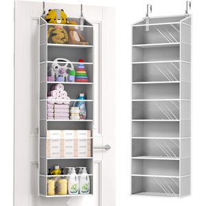 Over Door Organizer 15 Pockets 20-35L Capacity <b>Hook</b> Type Hanging Storage For Baby Products <b>Shoes</b> Closet Organizer - Product Image 1