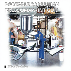 Pistola de Pintura sin Aire de 200cc, Pistola de Pulverización por Gravedad K3, Boquilla de 0.5mm, Conexión de Aire de 1/4 para Pintura de Automóviles - Product Image 2