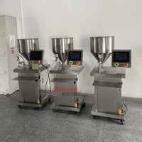 Machine de remplissage de crèmes, gels et lotions à haute viscosité avec pompe à engrenages pour pâtes épaisses et écran tactile PLC