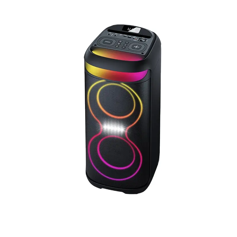 Sistema de sonido de karaoke inalámbrico para fiestas y fiestas con Bluetooth para interiores y exteriores Encantador altavoz grande de grafiti de alta potencia