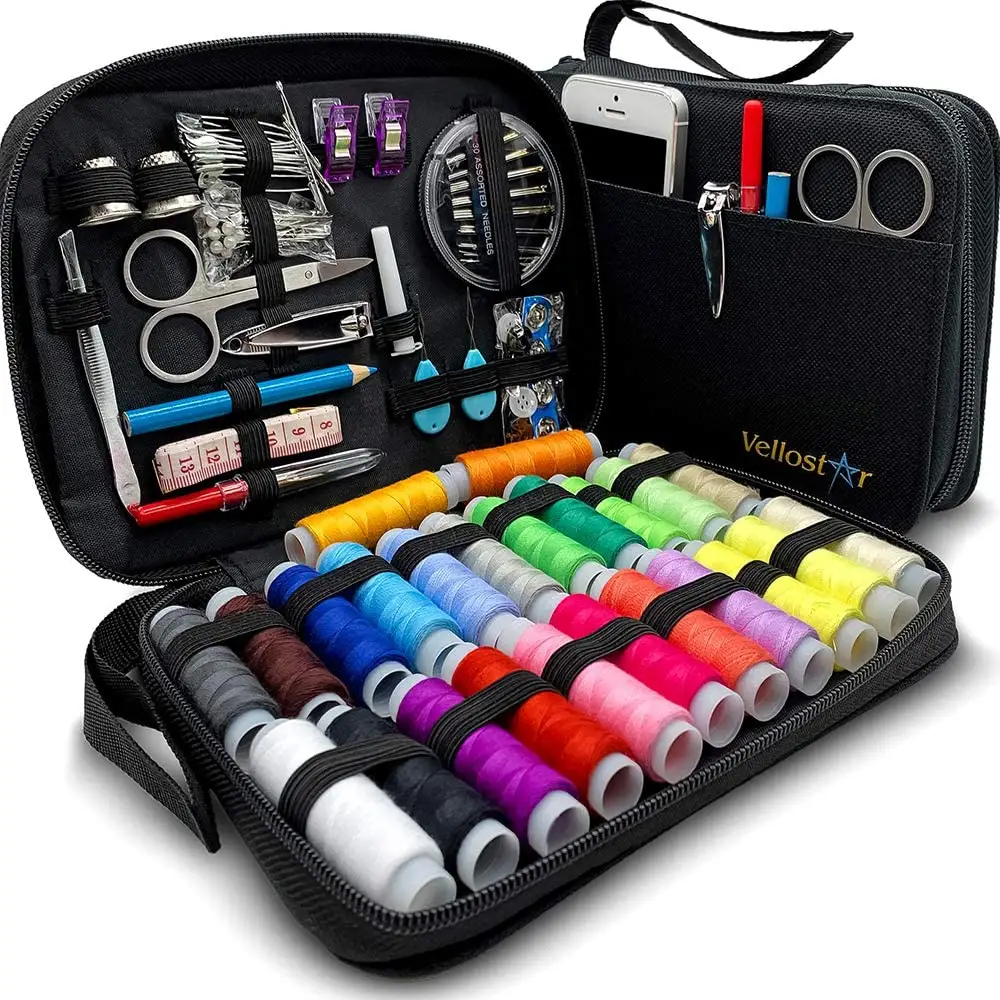 Sewing KIT Premium Repair Set - Sewing Kits for Adults with Over 100 Supplies & 24-Color Threads