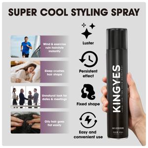 Strong Hold Hair <strong>Styling</strong> <strong>Spray</strong> 450ml Super Strength Long Lasting Salon Professional Men Women Daily Use Factory Wholesale - Product Image 4