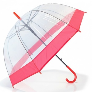 Paraguas Transparentes Marco Polo con Correa Colorida, Logotipo y Color Personalizados, Tamaño Abierto 82cm, Paraguas para Niños - Product Image 1