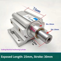 Cylindre de positionnement avec base/support de montage, cylindre pneumatique de chargement/déchargement automatique pour accessoires de machines CNC