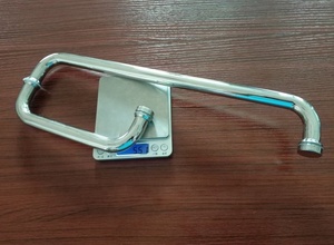 Perlengkapan Kamar Mandi Everstrong J001, Pegangan Tarik Pintu Kaca Sisi Ganda Baja Tahan Karat dengan Kombinasi Batang Handuk - Product Image 6