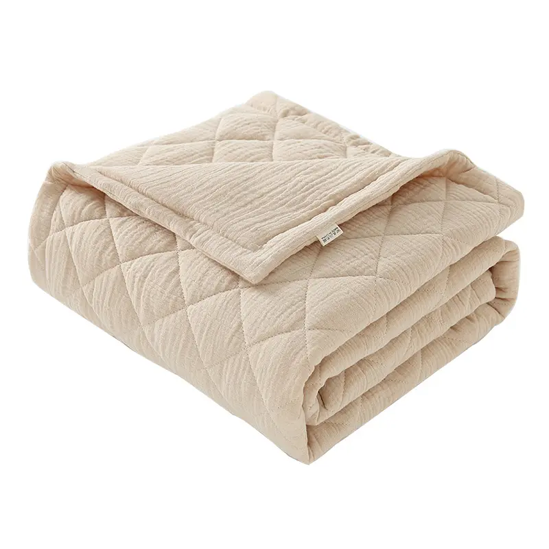 Custom GOTS Plain Color Kids Quilt Cobertor Super Macio Do Bebê Algodão Conforto Cobertor 1.0 tog Cobertor Do Bebê Novo Nascido
