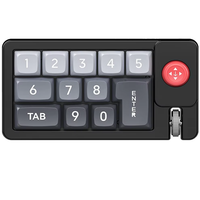 Clavier de jeu filaire portable à une main programmable, 12 touches macro définies, RVB, échangeables à chaud