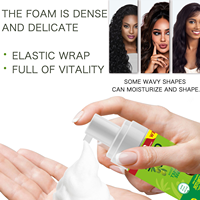 Mousse coiffante à l'huile d'olive tendance, forte tenue, anti-frisottis, protection des boucles