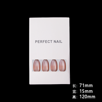 Faux ongles en ABS pré-conçus, couleur pleine, à presser, design d'ongles