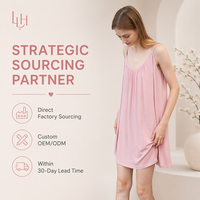 Robe de nuit pour femme en modal côtelé respirant à fines bretelles, idéale pour la détente et le sommeil à la maison, directement de l'usine, faible MOQ