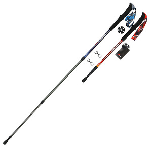 Bastones de Trekking de Aleación de Aluminio Telescópicos de 3 Secciones Antideslizantes para Senderismo y Caminatas al Aire Libre - Product Image 5