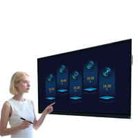 Tableau blanc interactif intelligent 4K de 110 pouces avec écran tactile 40 points, Android 14/15/16, caméra OPS AI pour salle de classe et conférence, OEM