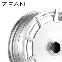 Jantes en alliage forgé monobloc ZFAN 18-24 pouces 6061-T6 à rayons multiples, finition argent brillant, pour mise à niveau Mercedes Maybach Classe S