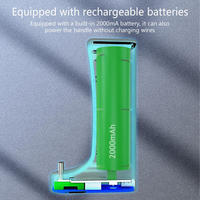 Batterie externe rechargeable 2000 mAh avec indicateur LED et interrupteur marche/arrêt, type C, pour manette sans fil PS5