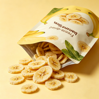 Tranches de bananes lyophilisées FD sans sucre de haute qualité