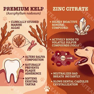 Masticables para el Cuidado Bucal de <span class=keywords><strong>Perros</strong></span>, Suplemento para el Control del Sarro y la Placa con Extracto de Té Verde, 120 Unidades, Marca Privada - Product Image 2