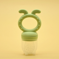 Sans BPA bébé mangeoire à fruits sucette enfant en bas âge aliments frais anneau de dentition Silicone infantile jouet de dentition pour 0-12 mois apaisant soulagement des gencives