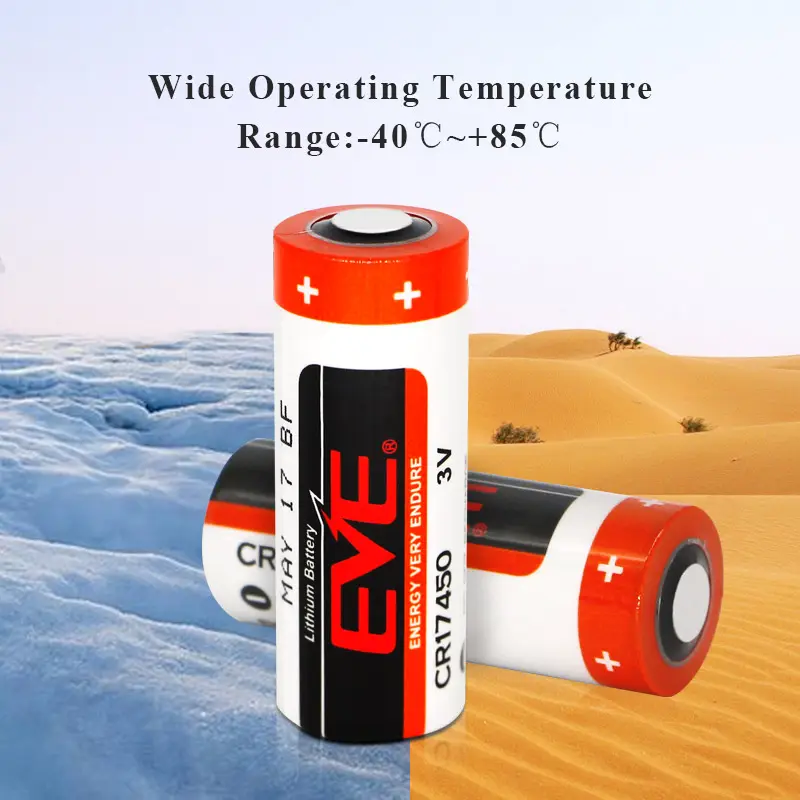EVE 3V 2400mAh batterie al litio Non ricaricabili limno2 batteria primaria al litio cr17450 per apparecchiature sanitarie