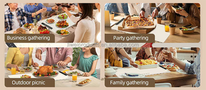 Alfombrilla Eléctrica para Mantener la Comida Caliente, <span class=keywords><strong>Accesorios</strong></span> de Cocina, Bandeja Plegable para Mantener la Comida Caliente para Fiestas, Reuniones, Cocina Casera - Product Image 3