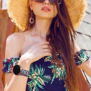 สายนาฬิกาสำหรับ Samsung Galaxy Watch <span class=keywords><strong>7</strong></span> 4/6/5 <span class=keywords><strong>Pro</strong></span>/Classic สายซิลิโคนพิมพ์ลาย /<span class=keywords><strong>Amazfit</strong></span>/Redmi Watch 5 Active ขนาด 22 มม. - Product Image 5